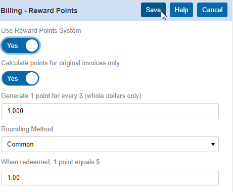 reward points